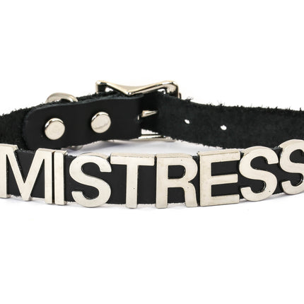 FC291VN-BLK STAINLESS STEEL WORDS BLACK VINYL CHOKER