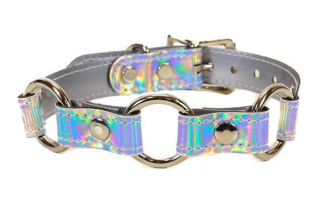 FC909 RAINBOW 3 RING VAMPIRE CHOKER