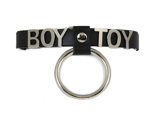 FC913 FETISH STAINLESS STEEL LETTER WORDS ID NAME CHOKER