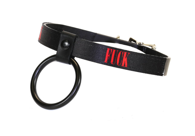 FC915  BONDAGE FETISH  STAINLESS STEEL LETTER WORDS ID NAME CHOKER