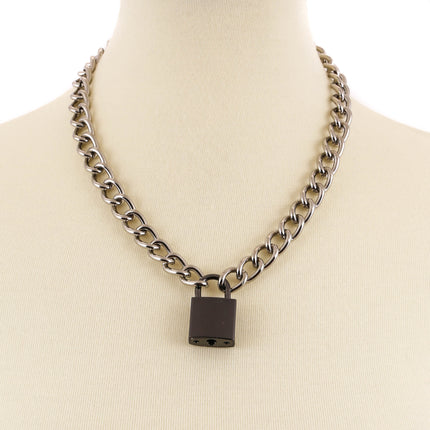FC944SQ REGULAR CHAIN SQUARE LOCK PENDANT WITH KEYS