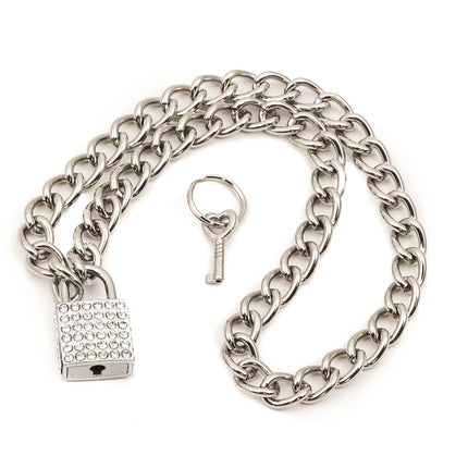 FC944SQ REGULAR CHAIN SQUARE LOCK PENDANT WITH KEYS