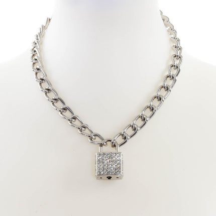 FC944SQ REGULAR CHAIN SQUARE LOCK PENDANT WITH KEYS