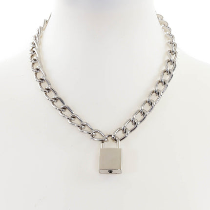 FC944SQ REGULAR CHAIN SQUARE LOCK PENDANT WITH KEYS