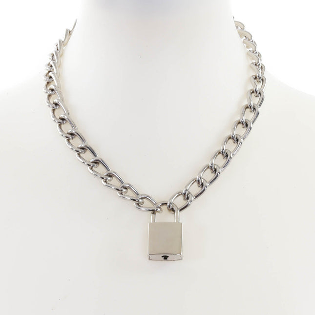FC944SQ REGULAR CHAIN SQUARE LOCK PENDANT WITH KEYS