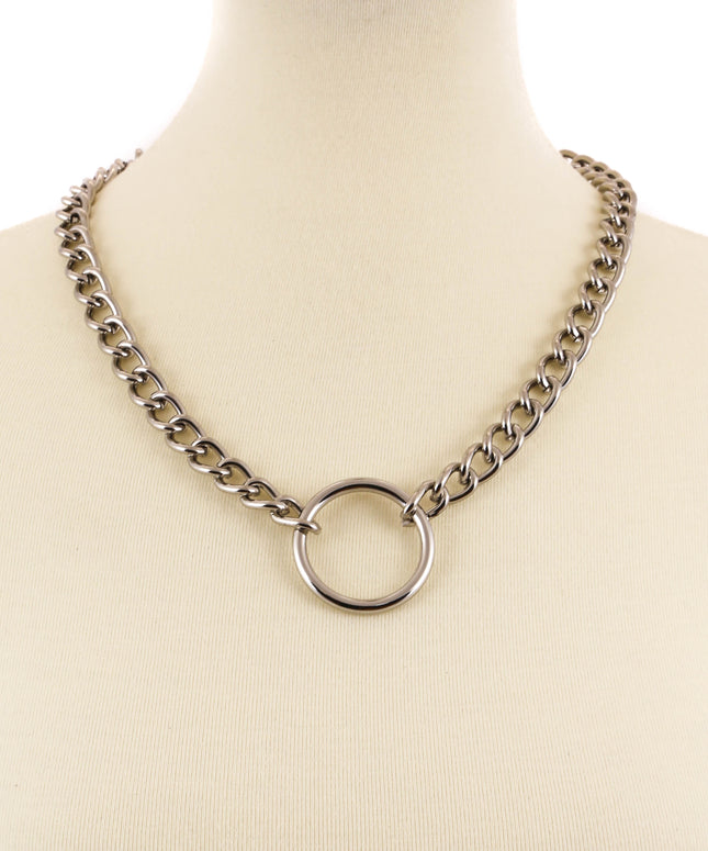 FC965  MIDDLE RING CHAIN CHOKER