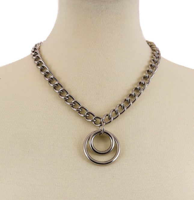FC969 REGULAR CHAIN WITH MULTI RING PENDANT