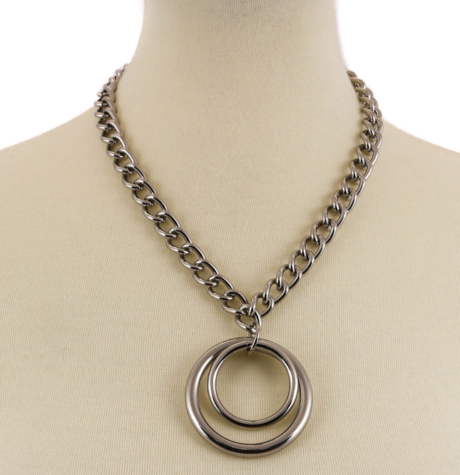 FC969 REGULAR CHAIN WITH MULTI RING PENDANT