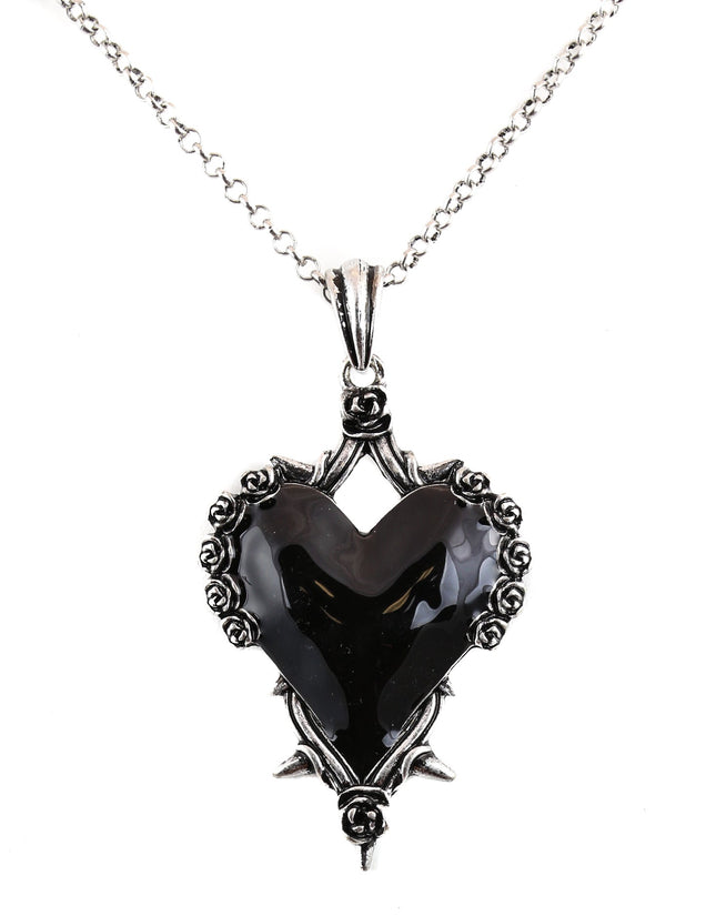 FC993 SPIKED HEART PENDANT CHAIN