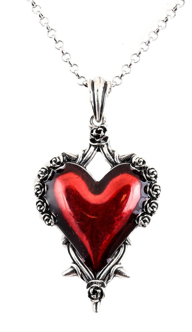 FC993 SPIKED HEART PENDANT CHAIN
