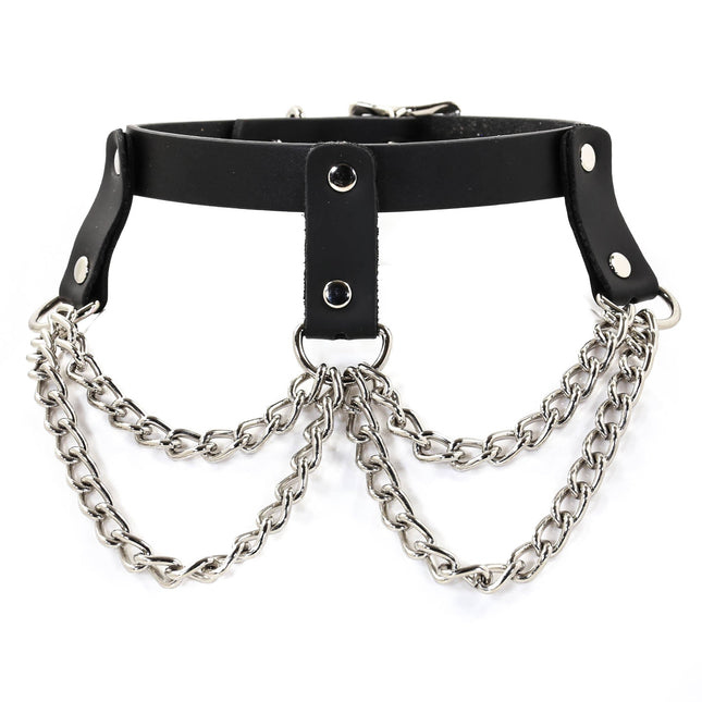 FCK106  CHAIN DEE RING CHOKER