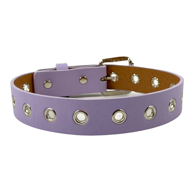 FCK107  VEGAN LEATHER  GROMMET EYELET CHOKER