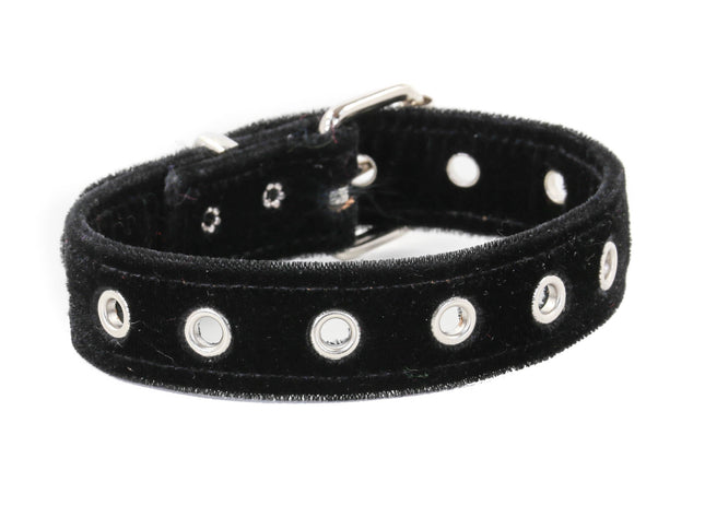 FCK107VEL VELVET GROMMET EYELET CHOKER