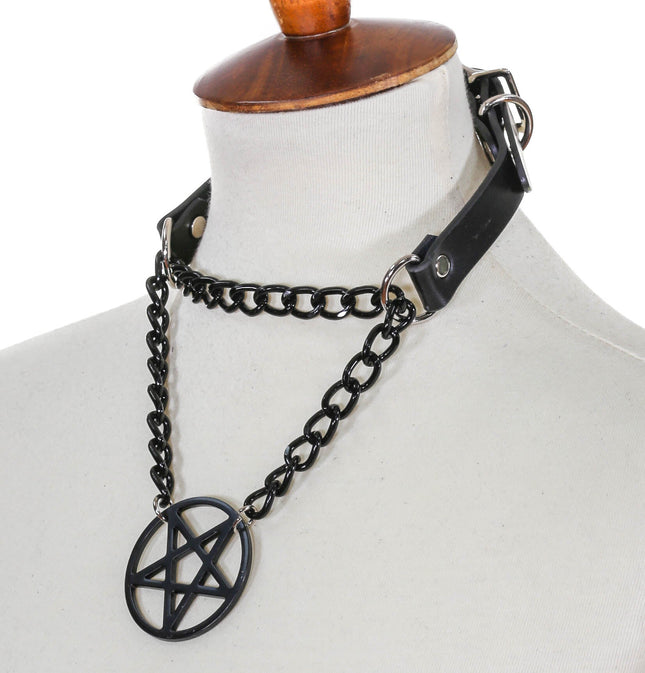 FCK112 PENTAGRAM PULL CHOKER