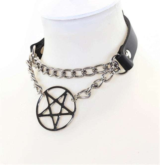 FCK112 PENTAGRAM PULL CHOKER