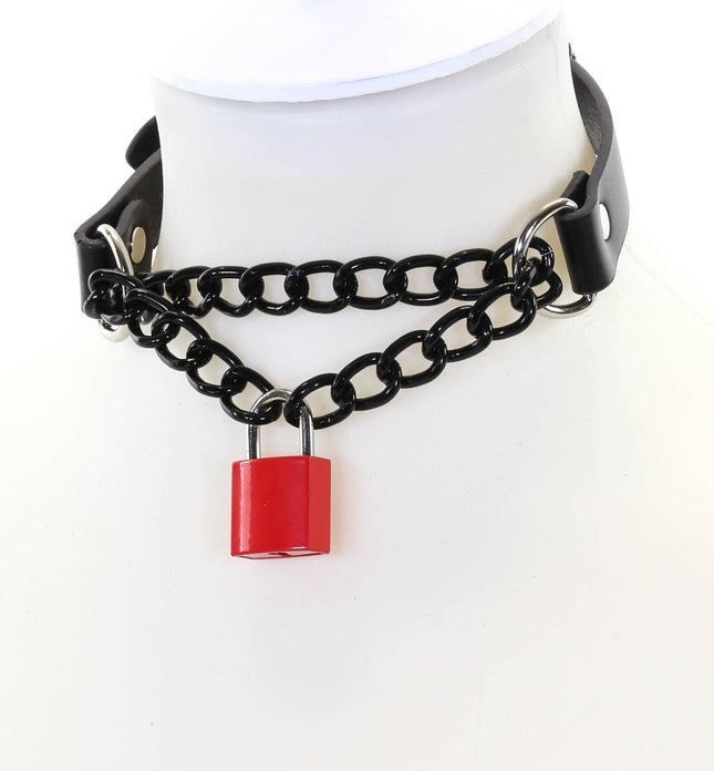 FCK123SQ DOUBLE CHAIN SQUARE LOCK CHOKER