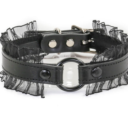 FCK132 RING LACE EDGE CHOKER