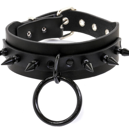 FCK135  1" SPIKE BONDAGE CHOKER
