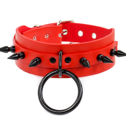 FCK135  1" SPIKE BONDAGE CHOKER