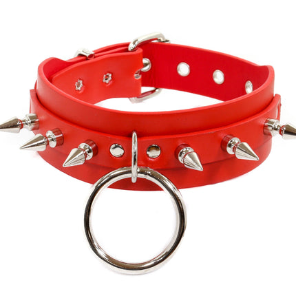 FCK135  1" SPIKE BONDAGE CHOKER