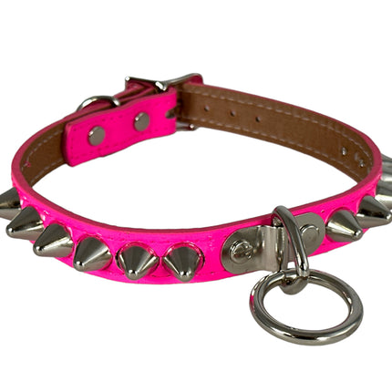 FCK138 NEON UK77 STUDDED BONDAGE CHOKER