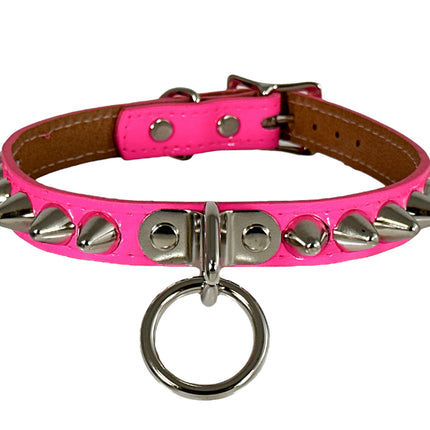 FCK138 NEON UK77 STUDDED BONDAGE CHOKER