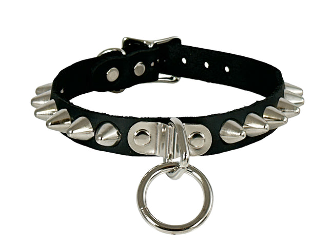 FCK138  ROUND SPIKE SUB BONDAGE CHOKER
