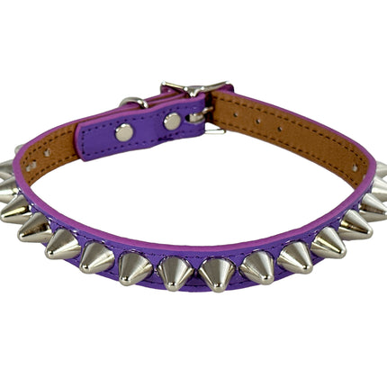 FCK140  PATENT NEON UK77 STUDDED CHOKER