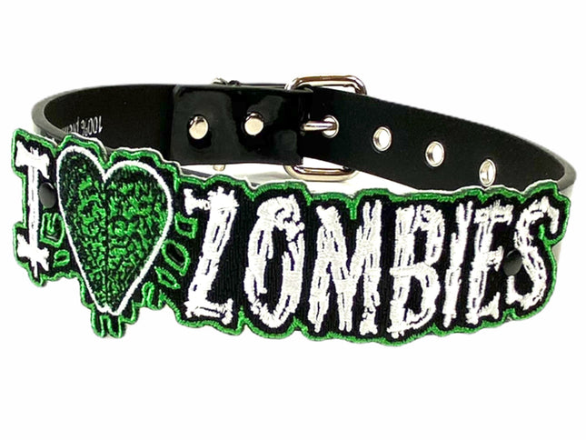 FCK195 I HEART ZOMBIES CHOKER