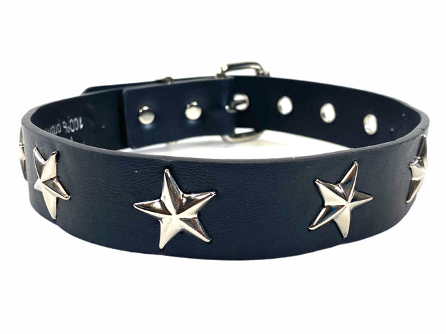 FCK201 STAR STUD LEATHER CHOKER