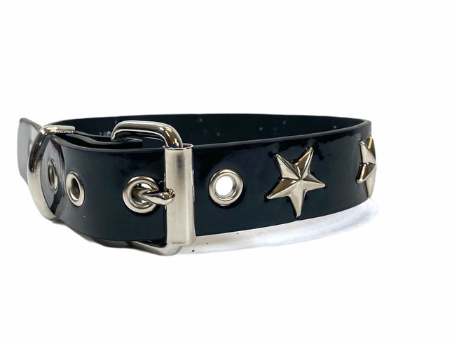 FCK201 STAR STUD LEATHER CHOKER