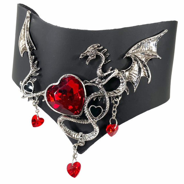 FCK211RED  DRAGON POSTURE COLLAR
