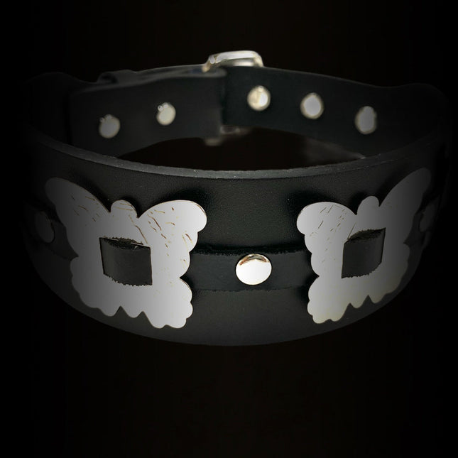 FCK213 BUTTERFLY CONCHO CHOKER 1 3/4" WIDE