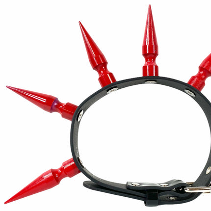 CK286-RS  3" RED SPIKE XL CHOKER