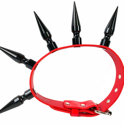 CK286-BS  BLACK 3" LONG BLACK SPIKE XL CHOKER