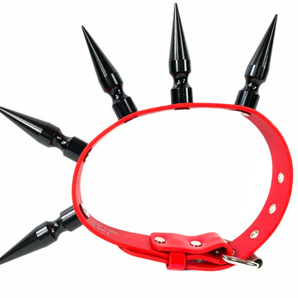 CK286-BS  BLACK 3" LONG BLACK SPIKE XL CHOKER