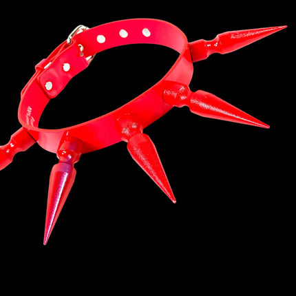 CK286-RS  3" RED SPIKE XL CHOKER