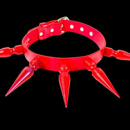 CK286-RS  3" RED SPIKE XL CHOKER