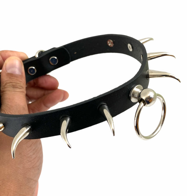 FCK257 HORN SPIKE CHOKER SUB BONDAGE KNOCKER RICG