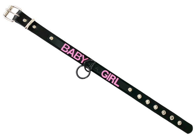 FCK261 -PS BONDAGE FETISH  STAINLESS STEEL LETTER WORDS ID NAME CHOKER