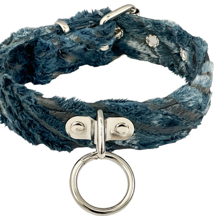 FCK266FZ FUZZY FURRY ZEBRA BONDADE CHOKER