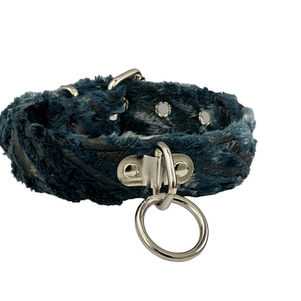 FCK266FZ FUZZY FURRY ZEBRA BONDADE CHOKER