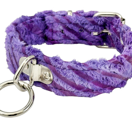 FCK266FZ FUZZY FURRY ZEBRA BONDADE CHOKER