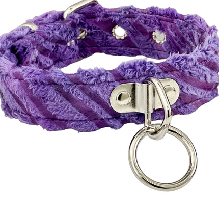 FCK266FZ FUZZY FURRY ZEBRA BONDADE CHOKER