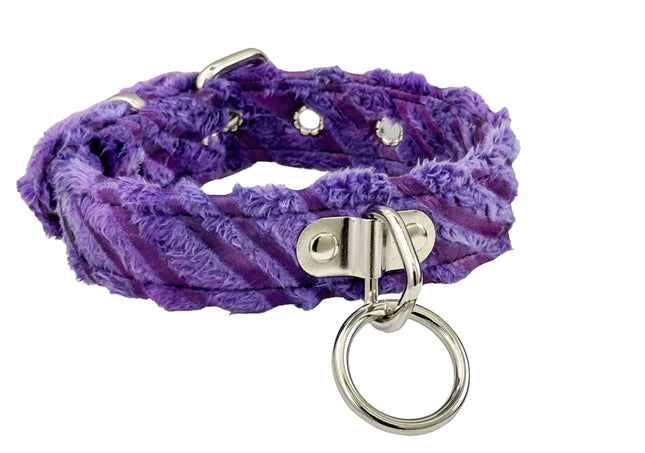 FCK266FZ FUZZY FURRY ZEBRA BONDADE CHOKER