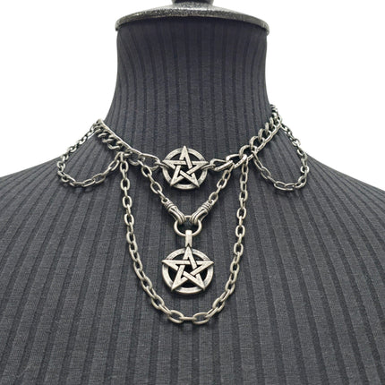 FCK27234  PENTAGRAM NECKLACE