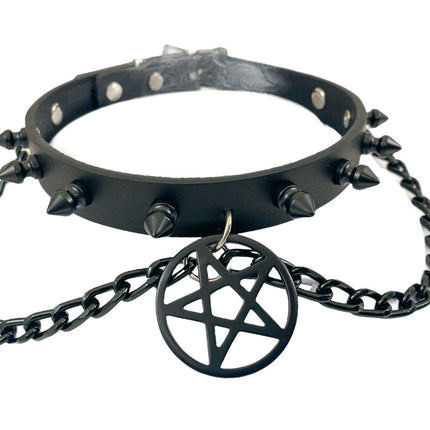 FCK279  PENTAGRAM CHAIN CHOKER
