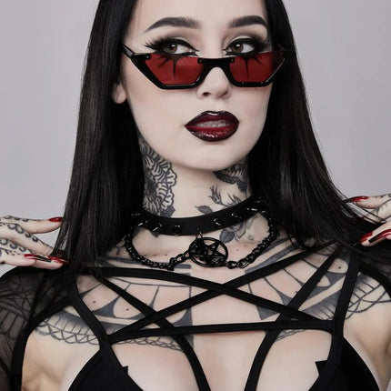 FCK279  PENTAGRAM CHAIN CHOKER