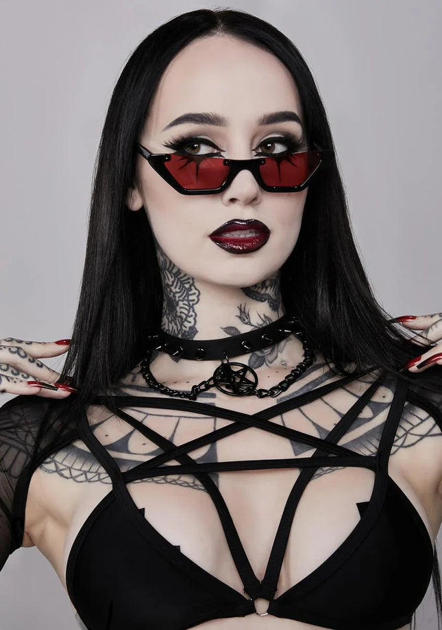 FCK279  PENTAGRAM CHAIN CHOKER