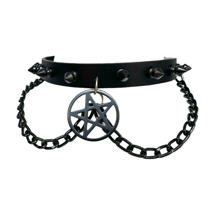 FCK279  PENTAGRAM CHAIN CHOKER